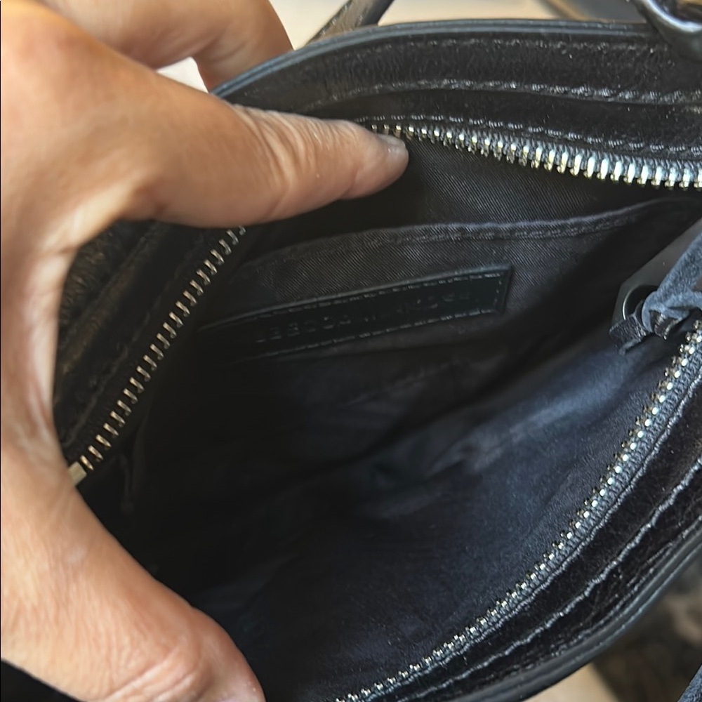 Rebecca Minkoff mini MAC Black Leather Women's Bag - Picture 3 of 3
